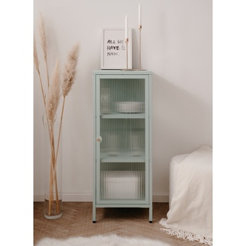 Vitrína MILTON I svetlozelená 5