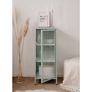 Vitrína MILTON I svetlozelená 6