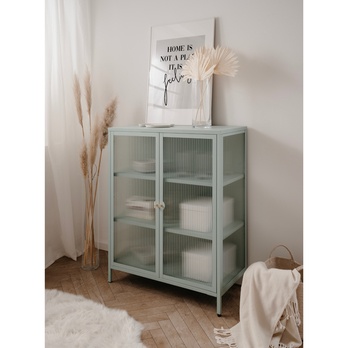 Vitrína MILTON II svetlozelená 1