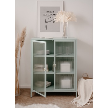 Vitrína MILTON II svetlozelená 6