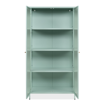 Vitrína MILTON III svetlozelená 2