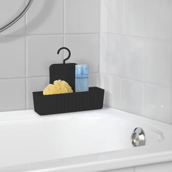 Kúpeľňová polička MINAS čierna 1