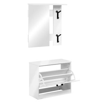 Predsieňová zostava MINELI biela vysoký lesk 1