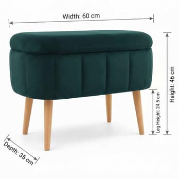 Taburet MINI OSLO 1 tmavozelená 4