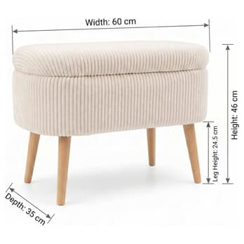 Taburet MINI OSLO 2 béžová 4