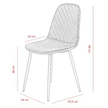 Jedálenská stolička MIRA S čierna 6