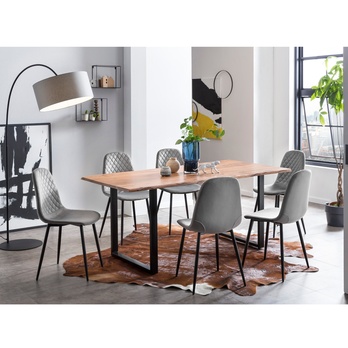 Jedálenská stolička MIRA S sivá 1