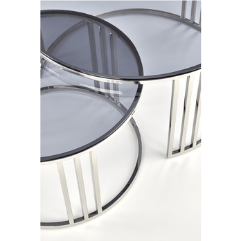 Konferenčný stolík MIRCERY dymová, sada 2 ks 3