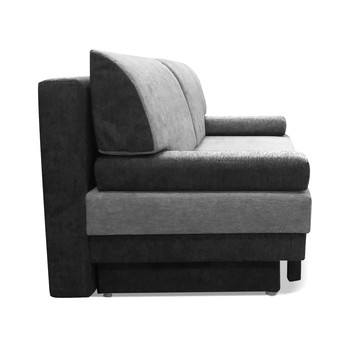 Pohovka MIRELIA svetlosivá/čierna 2