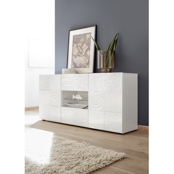 Komoda MIRO 10 biela lesklá 1