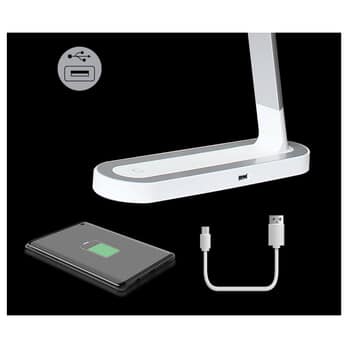 Stolová lampa MISHA biela/sivá 2