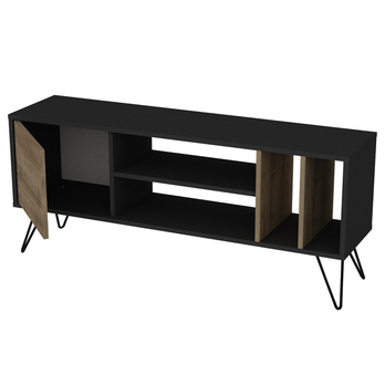TV komoda MISTICO orech/čierna, šírka 140 cm 2