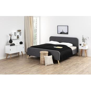 Nočný stolík MITRA 2 biela/dub 2