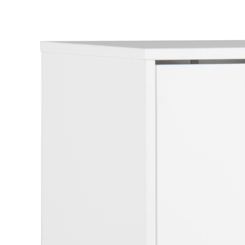 Skrinka na topánky MITRA biela/dub 7