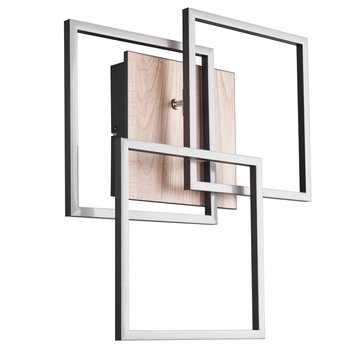Stropné LED svietidlo MOBILE čierna/prírodná 8