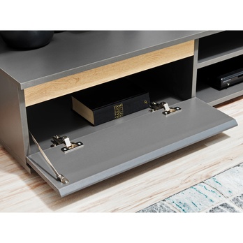 Obývacia stena MODO dub wotan/antracitová 3