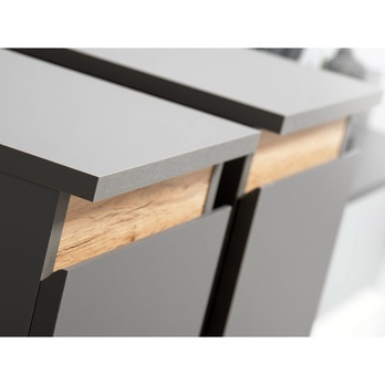 Obývacia stena MODO dub wotan/antracitová 6