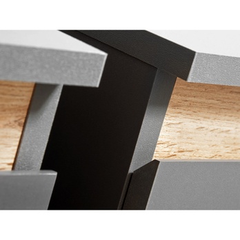 Obývacia stena MODO dub wotan/antracitová 10