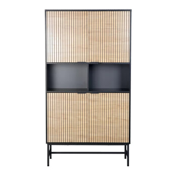 Regál MOGU čierna/dub 1