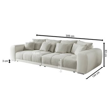 Mega pohovka MOLDAU-SE béžová 2