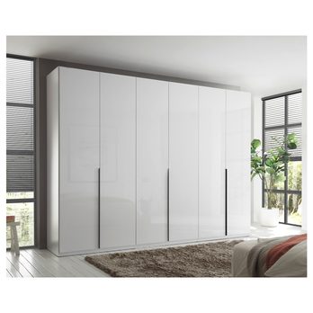 Šatníková skriňa MOLEO 2 biela/biela vysoký lesk 1