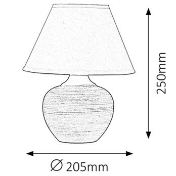Stolná lampa MOLLY biela/béžová 2