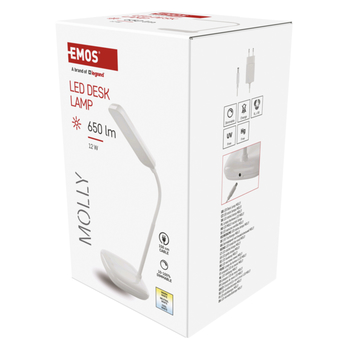 Stolná LED lampa MOLLY biela 16