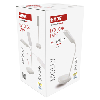 Stolná LED lampa MOLLY biela 18