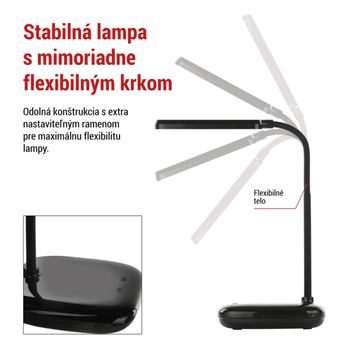 Stolná LED lampa MOLLY čierna 10