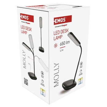 Stolná LED lampa MOLLY čierna 18