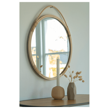 Zrkadlo MOLU ratan, priemer 50 cm 1