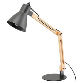Stolná lampa MONA svetlé drevo/kov 2