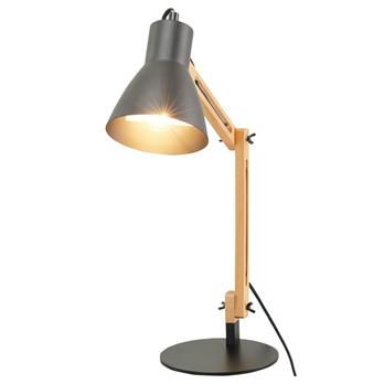 Stolná lampa MONA svetlé drevo/kov 3
