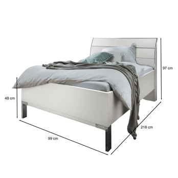 Posteľ MONACO I biela, 90x200 cm 4