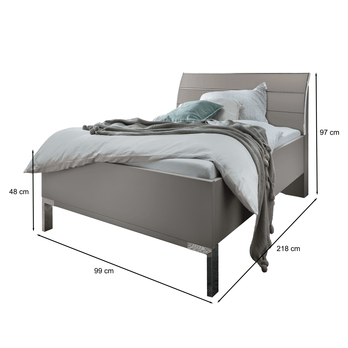 Posteľ MONACO I sivá, 90x200 cm 4