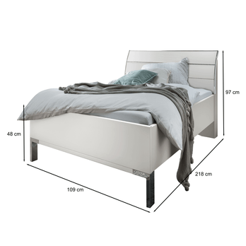 Posteľ MONACO I biela, 100x200 cm 4