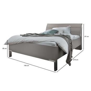 Posteľ MONACO II sivá, 140x200 cm 4