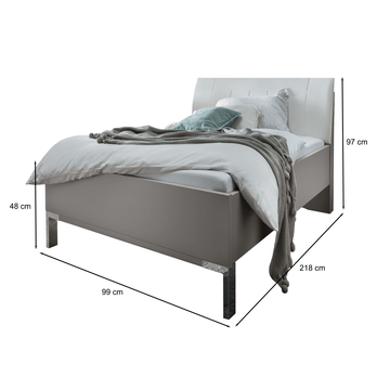 Posteľ MONACO III sivá, 90x200 cm 4