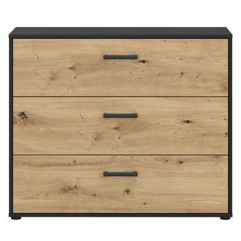 Komoda  MONESSA dub artisan/čierna 3