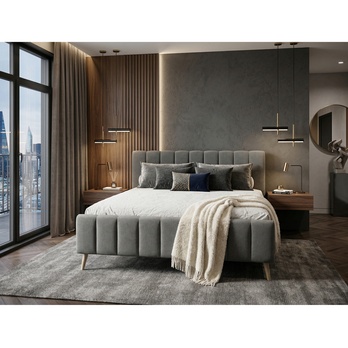 Posteľ s roštom MONKEY sivá 90, 160x200 cm 2