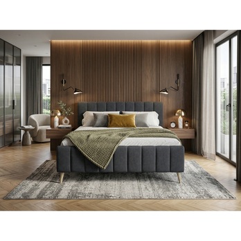 Posteľ s roštom MONKEY sivá 99, 160x200 cm 2