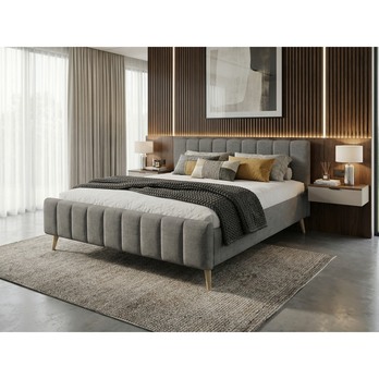 Posteľ s roštom MONKEY sivá 21, 160x200 cm 1