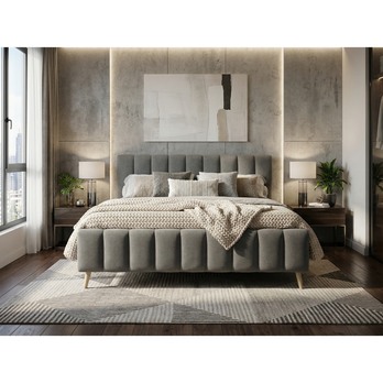 Posteľ s roštom MONKEY sivá 21, 180x200 cm 2