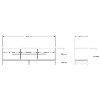 TV komoda MONO orech 5