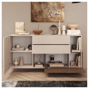 Komoda  MONOCA 2 krémová/orech 2