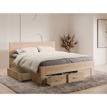 Posteľ MONS dub sonoma, 180x200 cm 1