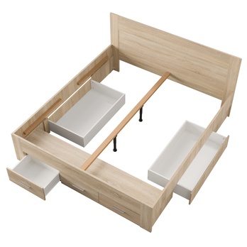 Posteľ MONS dub sonoma, 180x200 cm 2