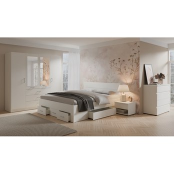 Posteľ MONS biela, 180x200 cm 1