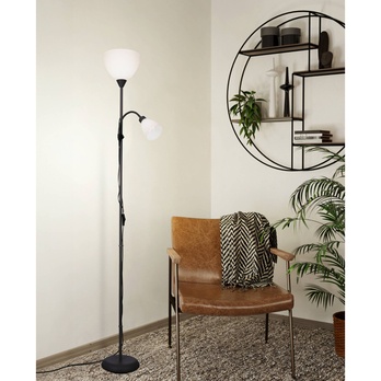 Stojacia lampa MONTANINI-E-E čierna/biela 1