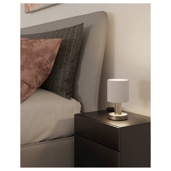 Stolná lampa MONTETTO biela/strieborná 1